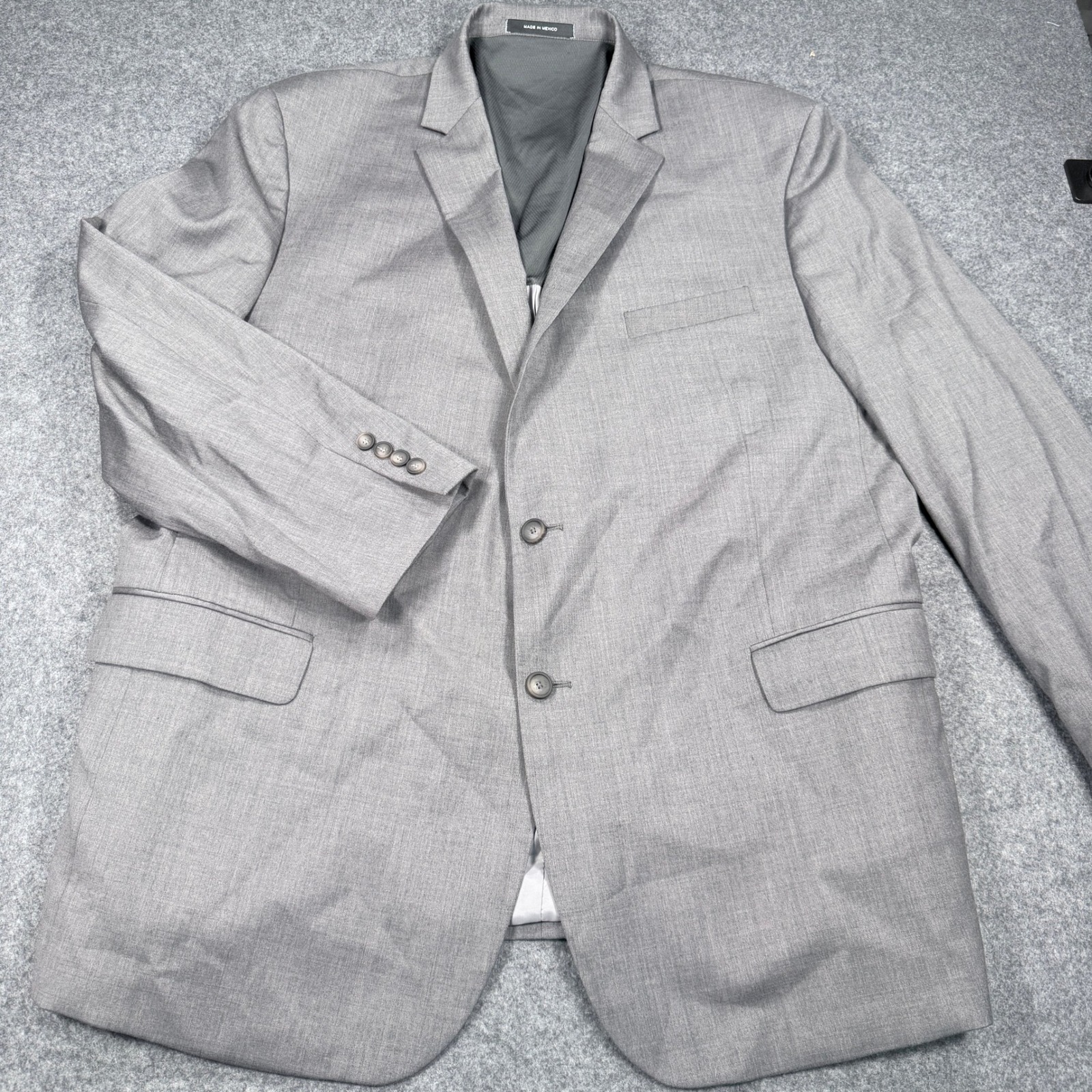 Kenneth Cole Awearness Heather Grey Two Button Formal Suit Set Blazer & Trousers
